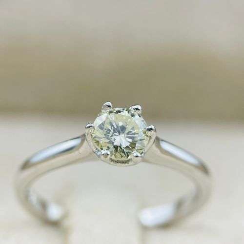 Rings 0.54CT VS Clarity White Gold Protea Diamond Ring for sale in